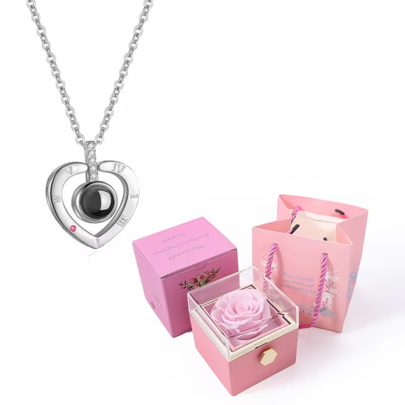 Full view of the romantic luxury jewelry gift set