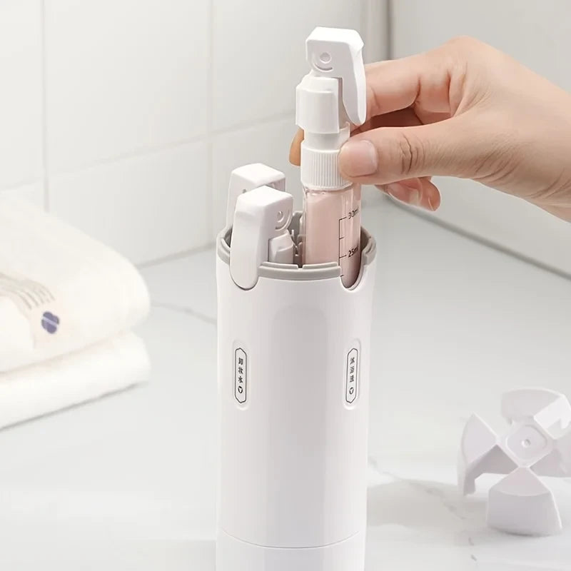 Minimalist 4-in-1 Travel Dispenser Bottle