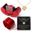 JEWELRY BOX, NECKLACE, WITH ETERNAL ROSE FOR THE PERFECT VALENTINE'S  DAY GIFT