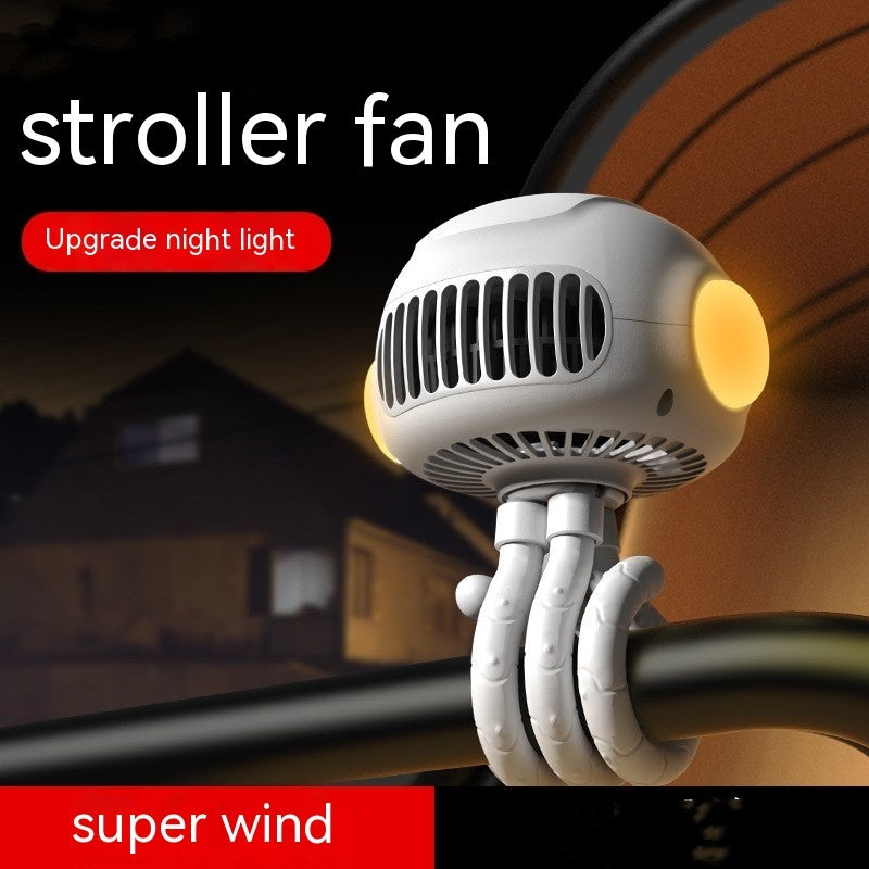 Usb Portable Stroller NightLight Fan
