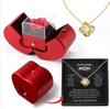 JEWELRY BOX, NECKLACE, WITH ETERNAL ROSE FOR THE PERFECT VALENTINE'S  DAY GIFT