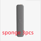 Gray sponge with a textured surface on a white background, labeled 'sponge 3pcs' in red text.