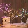 LED Night Light Mini Christmas Tree, Copper Wire Garland Lamp