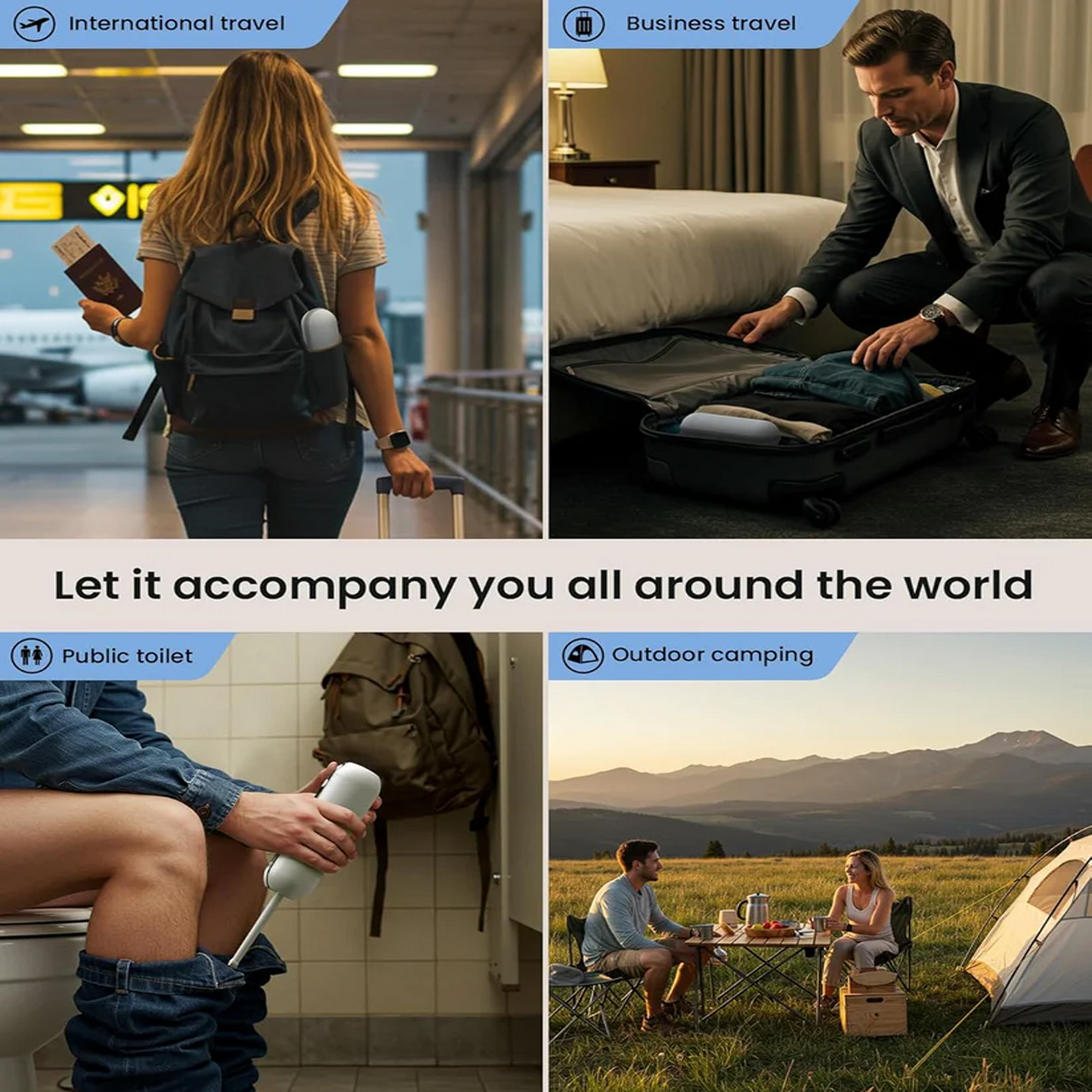 LumaClean™ - Portable Travel Bidet