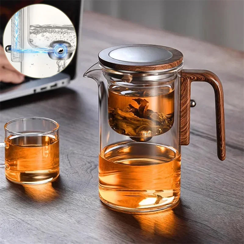 Magnetic glass teapot