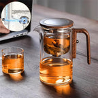 Magnetic glass teapot