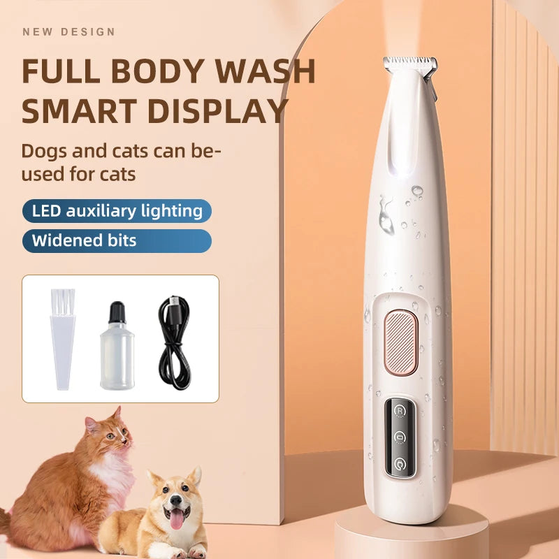 Smart LED Pet Groomer full body wash smart display 