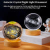 Galaxy Crystal Ball Table Lamp 3D Planet Moon Lamp Bedroom Home Decor