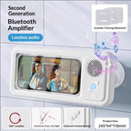 Second Generation Bluetooth Amplifier with screen displaying people, on a light gray background.