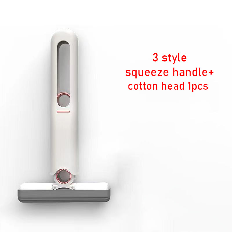 White cleaning tool with gray squeegee attachment on a white background
