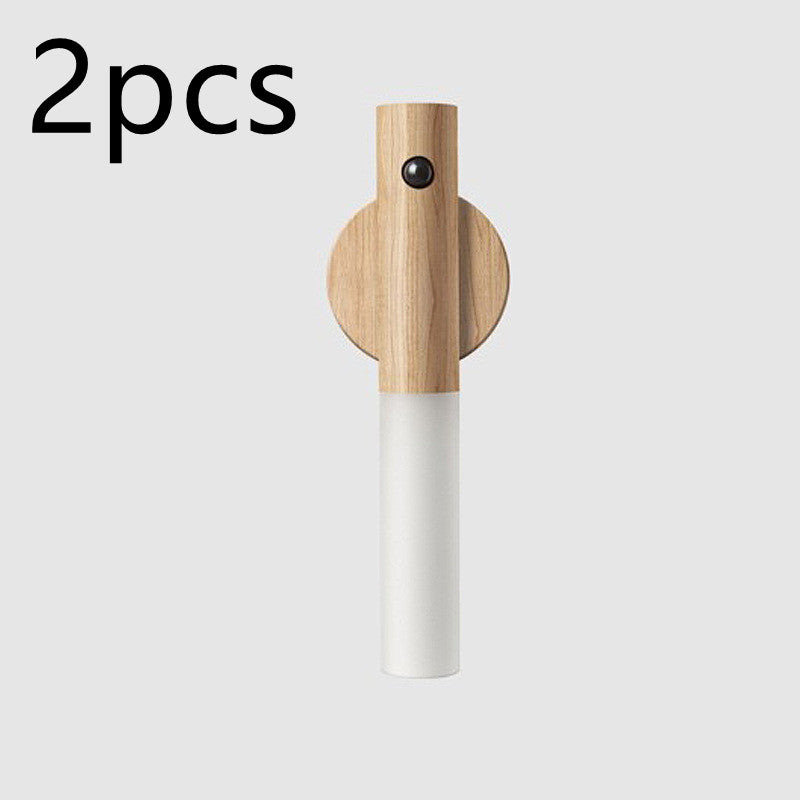 Wooden and white wall hook on a light gray background with '2pcs' text.