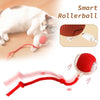 Cat batting and chasing the Chirpy Cat Play Ba ll`