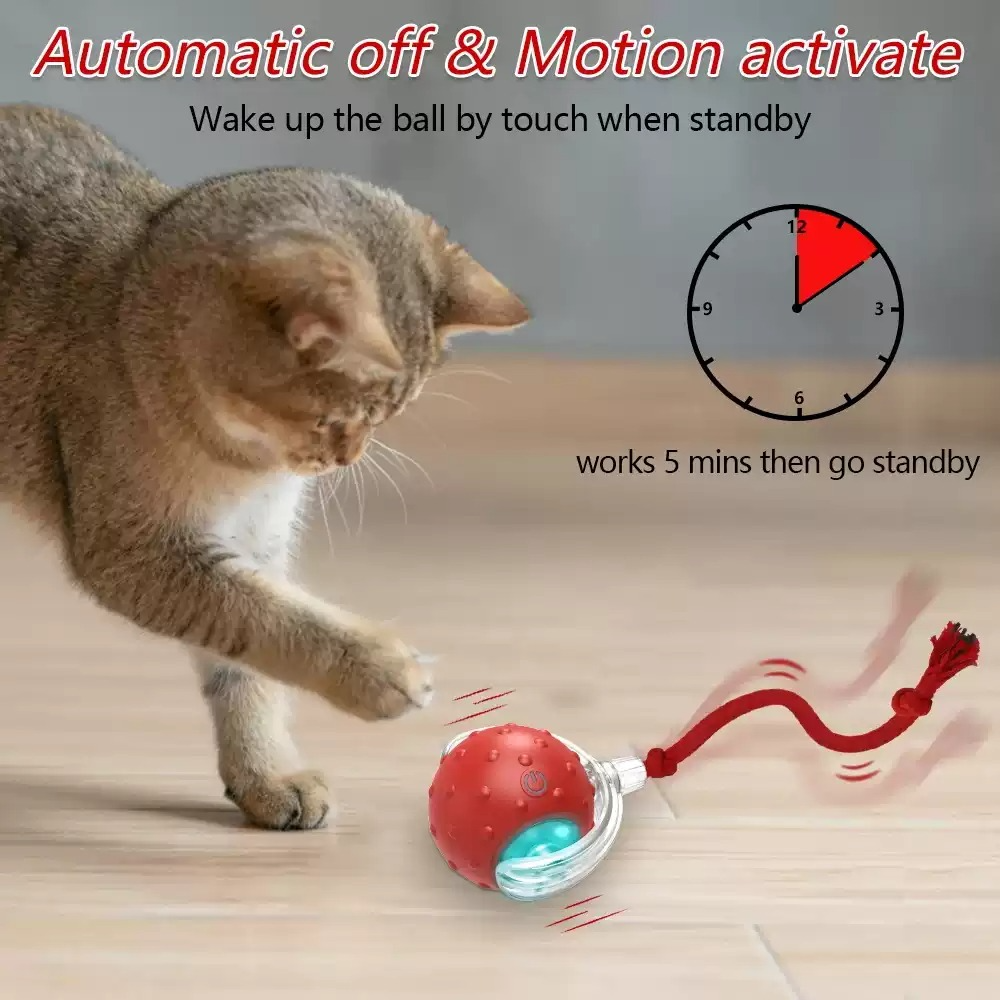 Chirpy Cat Play Ball, interactive super drive toy for cats
