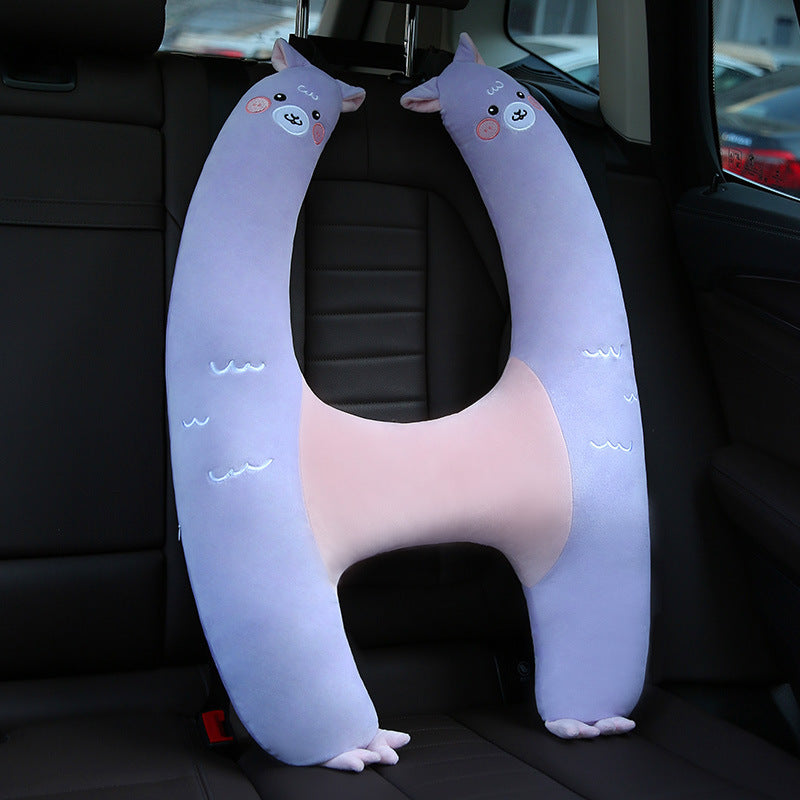 Anti-strangulation Neck Outing Pillow, Baby Car Seat Belt Sleeping Artifact