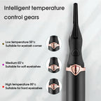 Temperature adjustment settings on curler handle 