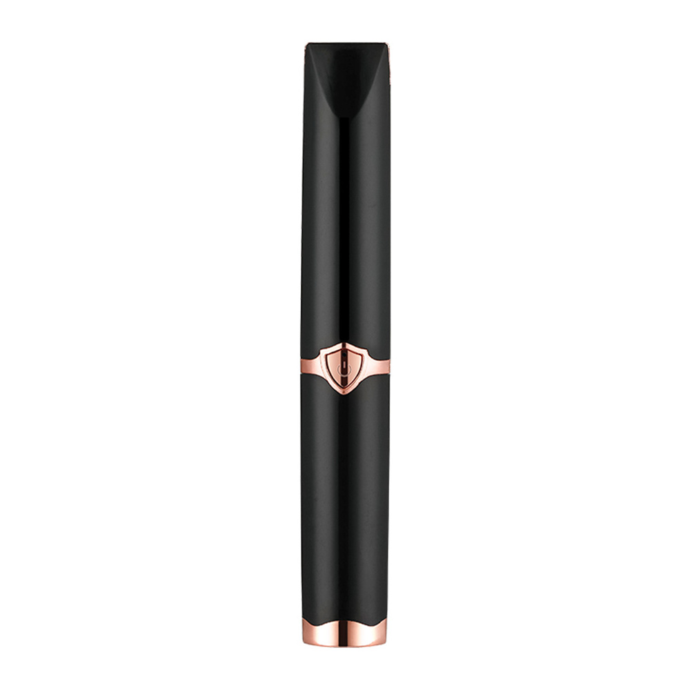 Front view of Effortless Heated Lash Curler  Black style 