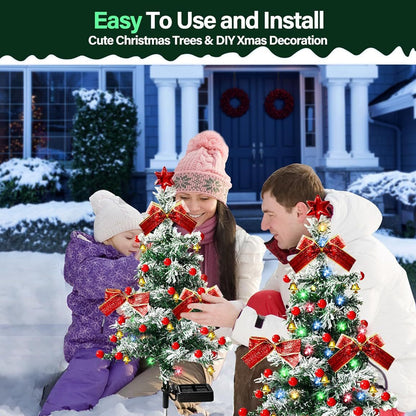 ArcticGlow Christmas Cedar Solar Lights (Buy 1 Get 1 Free)