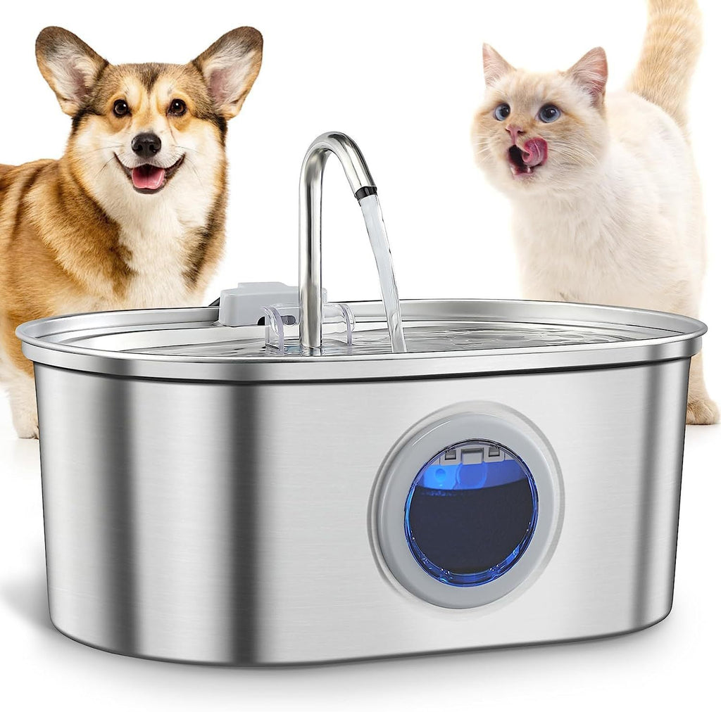  FreshFlow Pet Water Fountain with Flowing Water Stream  