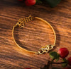 Close-up of the secure and stylish clasp on the bracelet