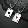 Ace of Spades and Ace of Hearts pendants displayed together
