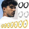 Golden Hoop Magic Earrings in stainless steel at Affinity Marketplace