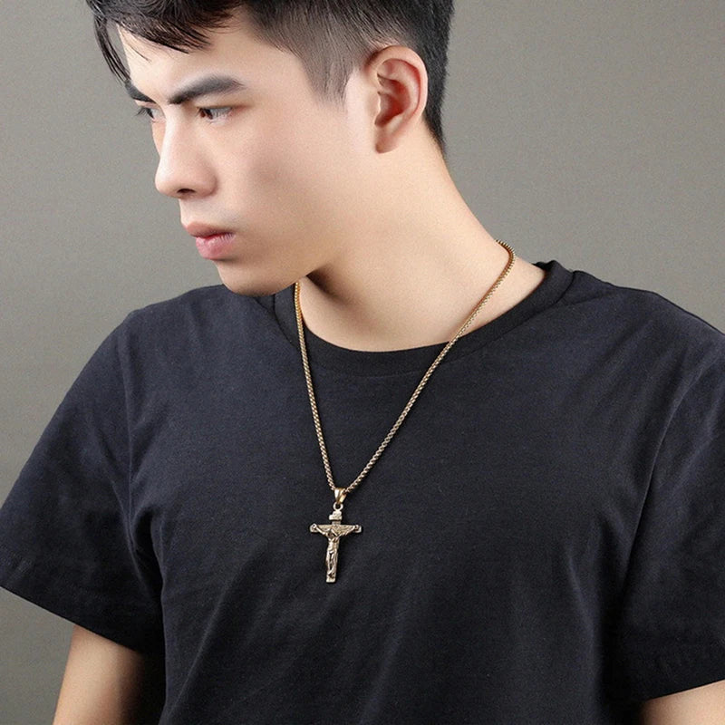 Elegant Cross Necklace for Men
