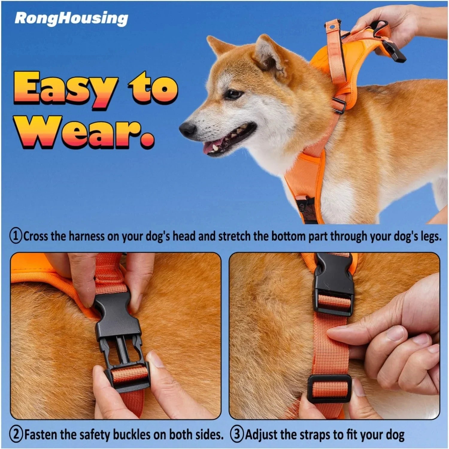 AllinOne Dog Harness Leash Set