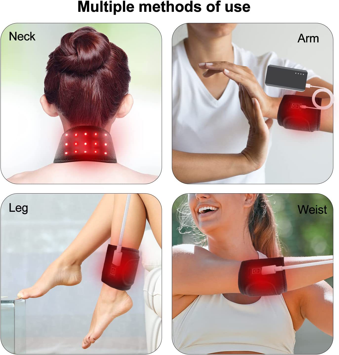 Infographic showing benefits of infrared therapy for recovery and inflammation