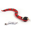 Close-up of the realistic texture and design of the snake toy