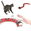 Interactive snake toy for cats with smart sensing technology