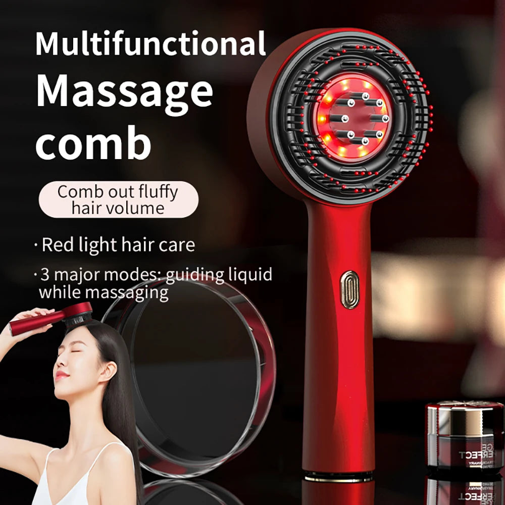 multifunctional massage comb red light 