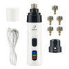 PawPerfect electric nail trimmer with included accessories  and five heads 