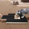 Puppy Dog actively using Pawfect nail trimming scratcher toy