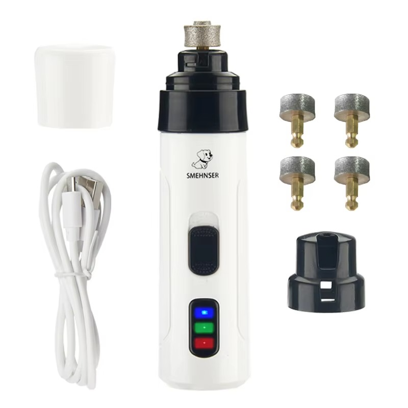 PawPerfect electric nail trimmer with included accessories four head 