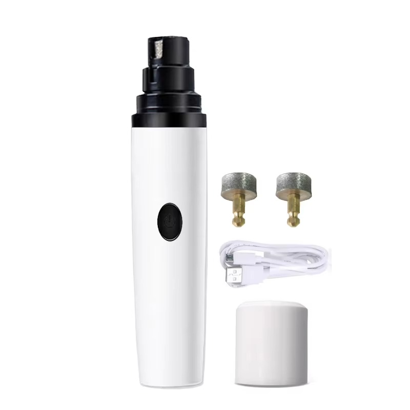 PawPerfect electric nail trimmer with included accessories with two head