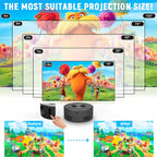 Size comparison of the Portable YT Home Projector