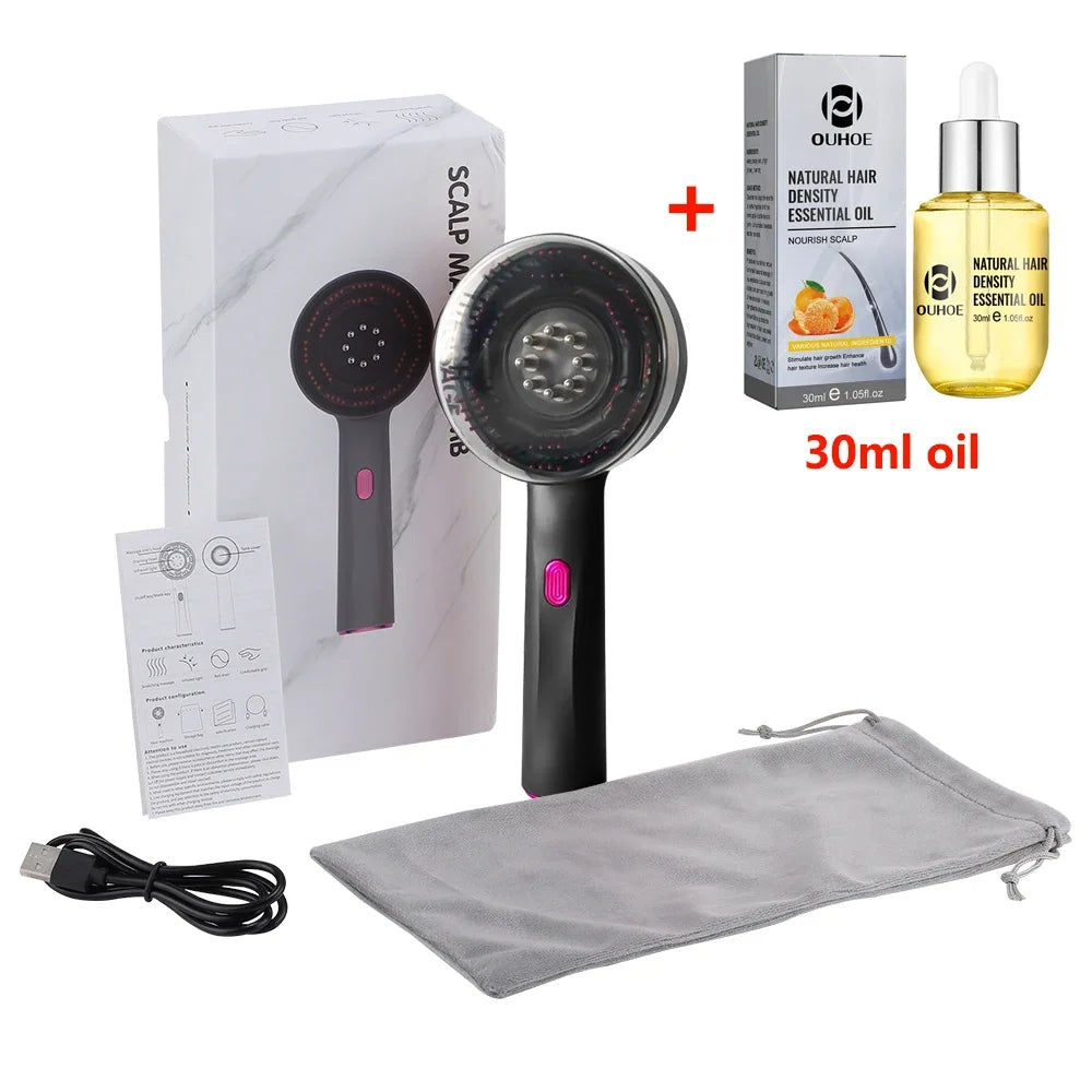 Luxe Laser Comb and packaging included black 