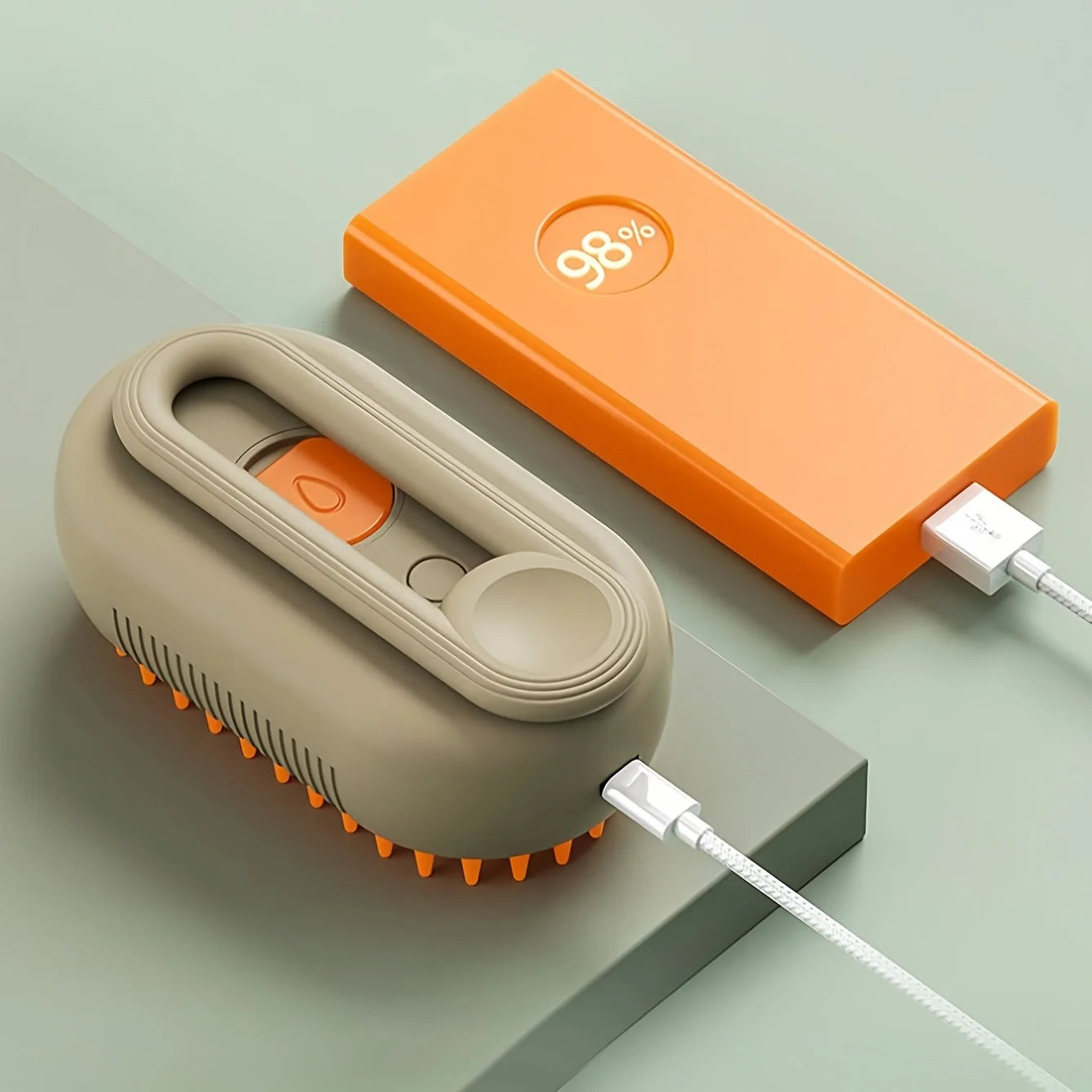 charging mode for the self cleaning pet brush