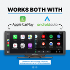 smartdrive-screen shows working with both apple carplay and androidauto 