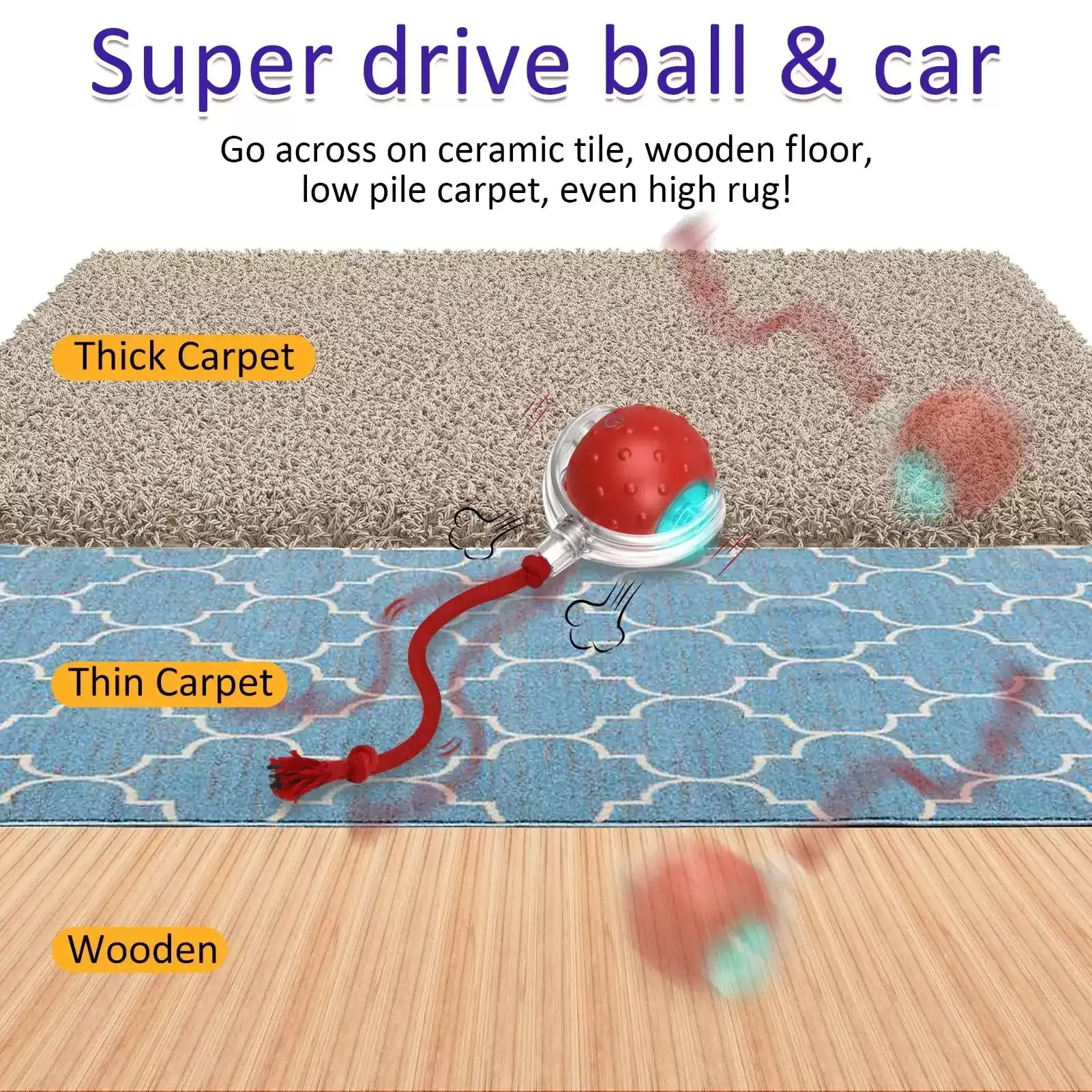 Say goodbye to cat boredom and unwanted behavior with the Chirpy Cat Play Ball.