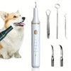 White ultrasonic pet teeth cleaning tool for home use