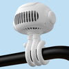 USB portable stroller fan with night light and robot design white color 